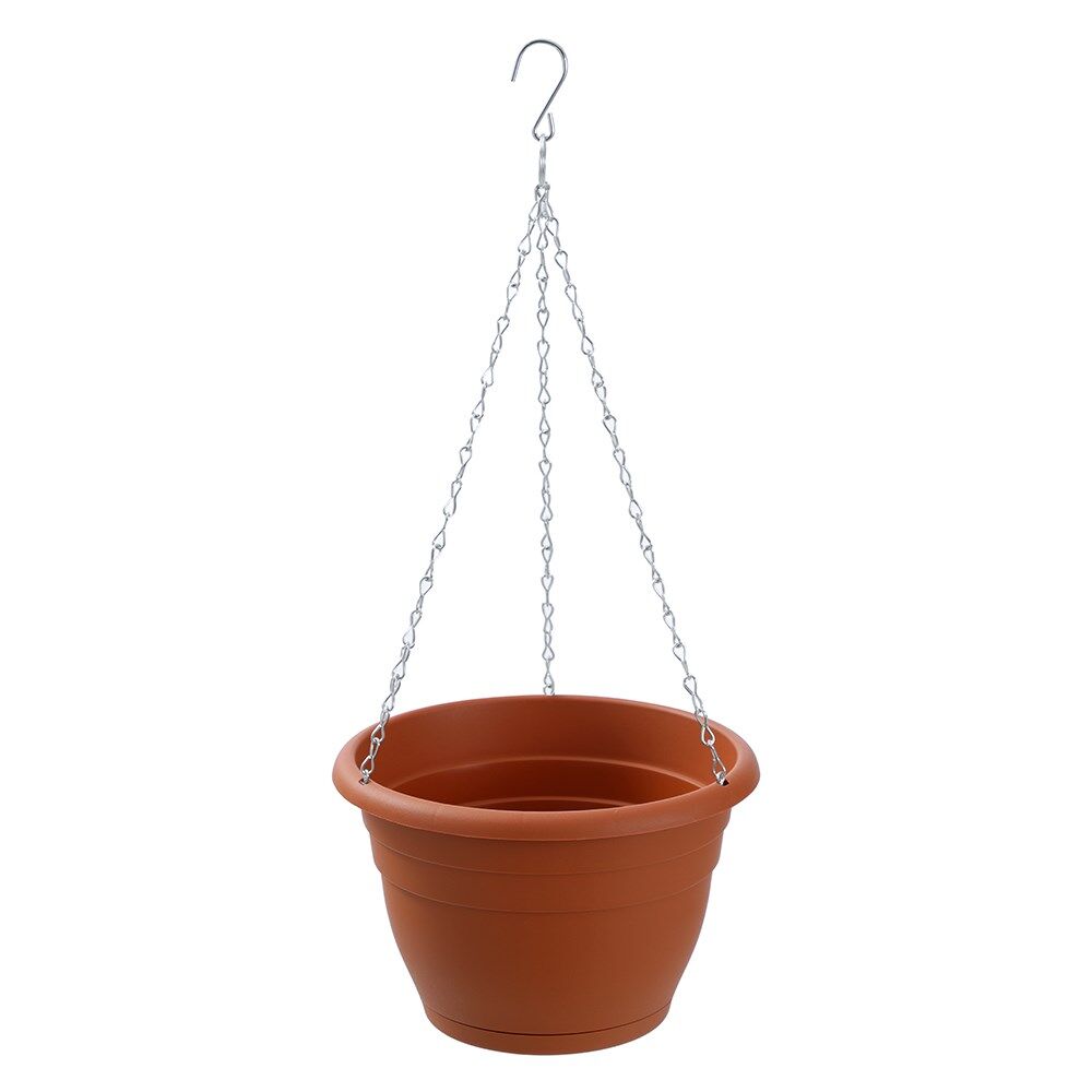 12PK Boxsweden Classic Plastic Easy Lightweight Hanging Planter 24cm Assorted