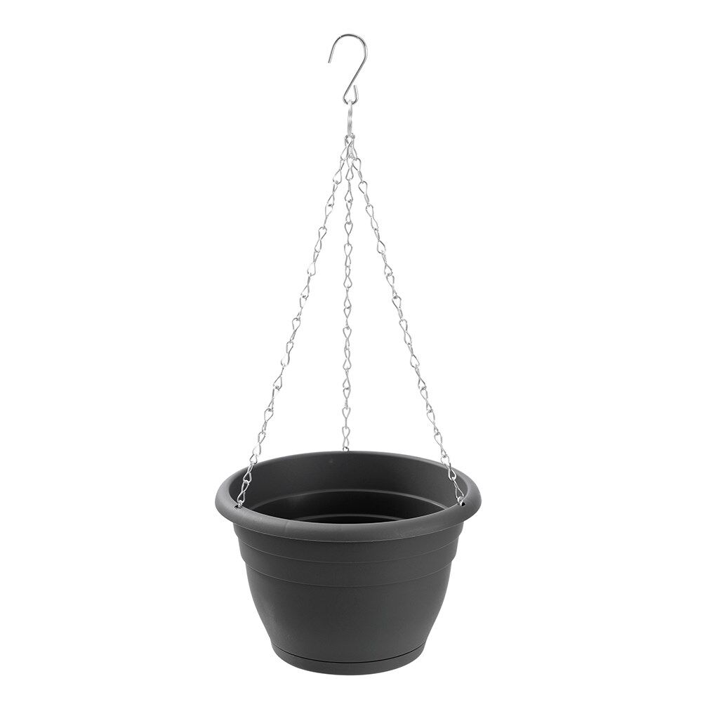 12PK Boxsweden Classic Plastic Easy Lightweight Hanging Planter 24cm Assorted