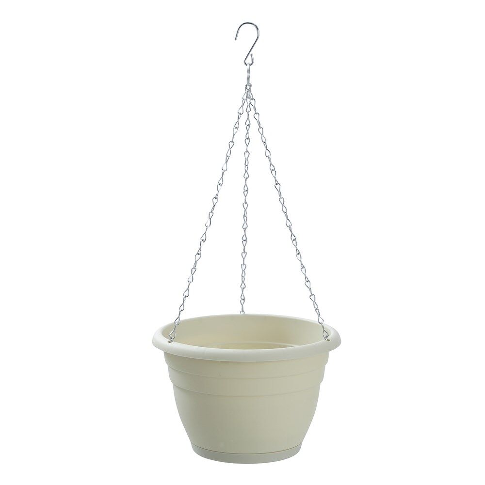 12PK Boxsweden Classic Plastic Easy Lightweight Hanging Planter 24cm Assorted