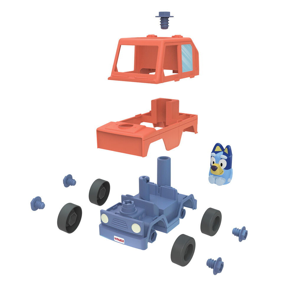 Bluey Build a Buddy Vehicle Childrens Construction Building Toy Orange