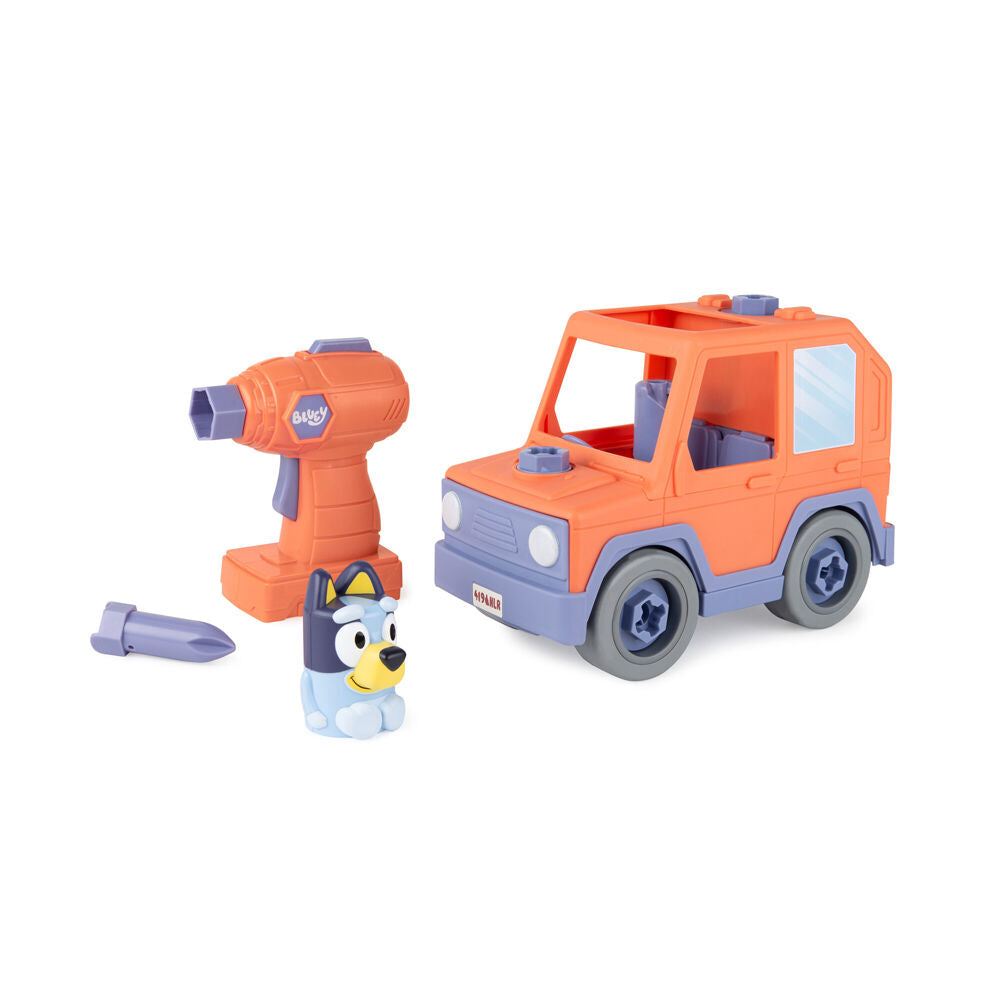 Bluey Build a Buddy Vehicle Childrens Construction Building Toy Orange