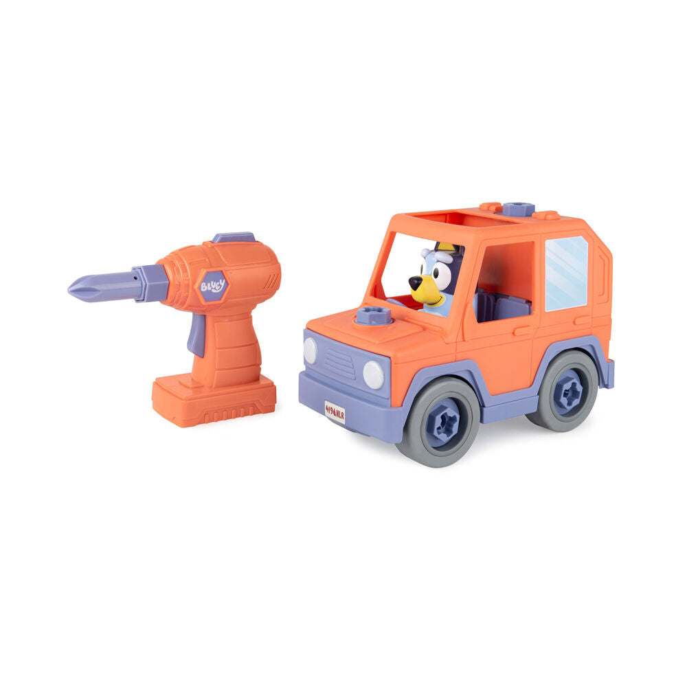 Bluey Build a Buddy Vehicle Childrens Construction Building Toy Orange