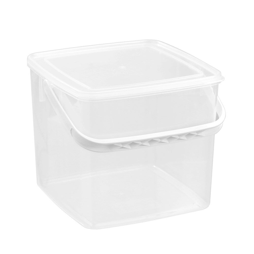 8PK Lemon & Lime Keep Fresh Storer Portable Square Container with Handle 7L