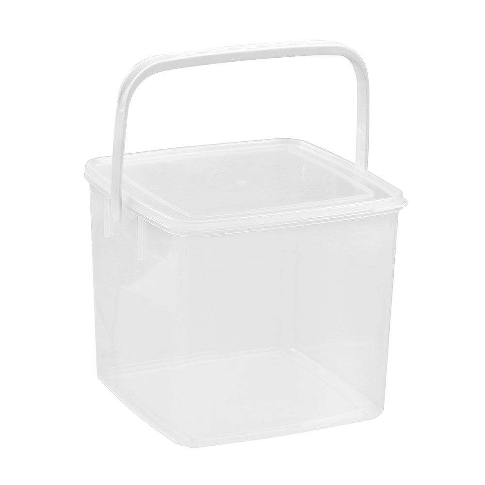8PK Lemon & Lime Keep Fresh Storer Portable Square Container with Handle 7L