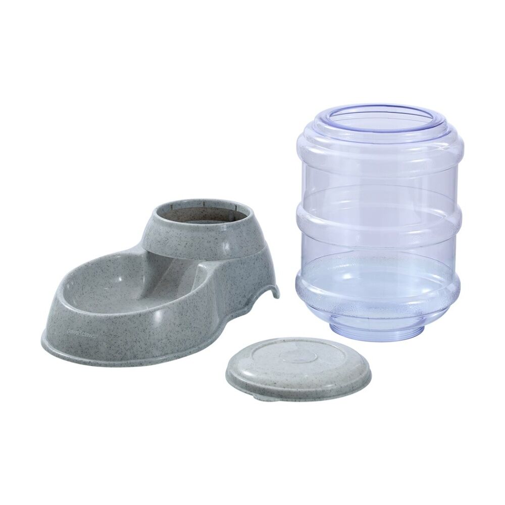 2PK Paws and Claws Barrel Pet Food Dispenser 3.8L 32x17.5x31cm Easy To Refill