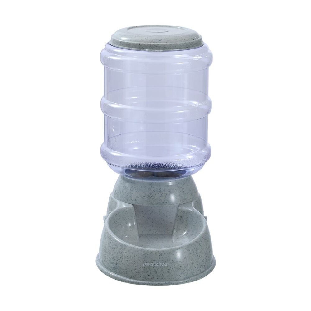 2PK Paws and Claws Barrel Pet Food Dispenser 3.8L 32x17.5x31cm Easy To Refill