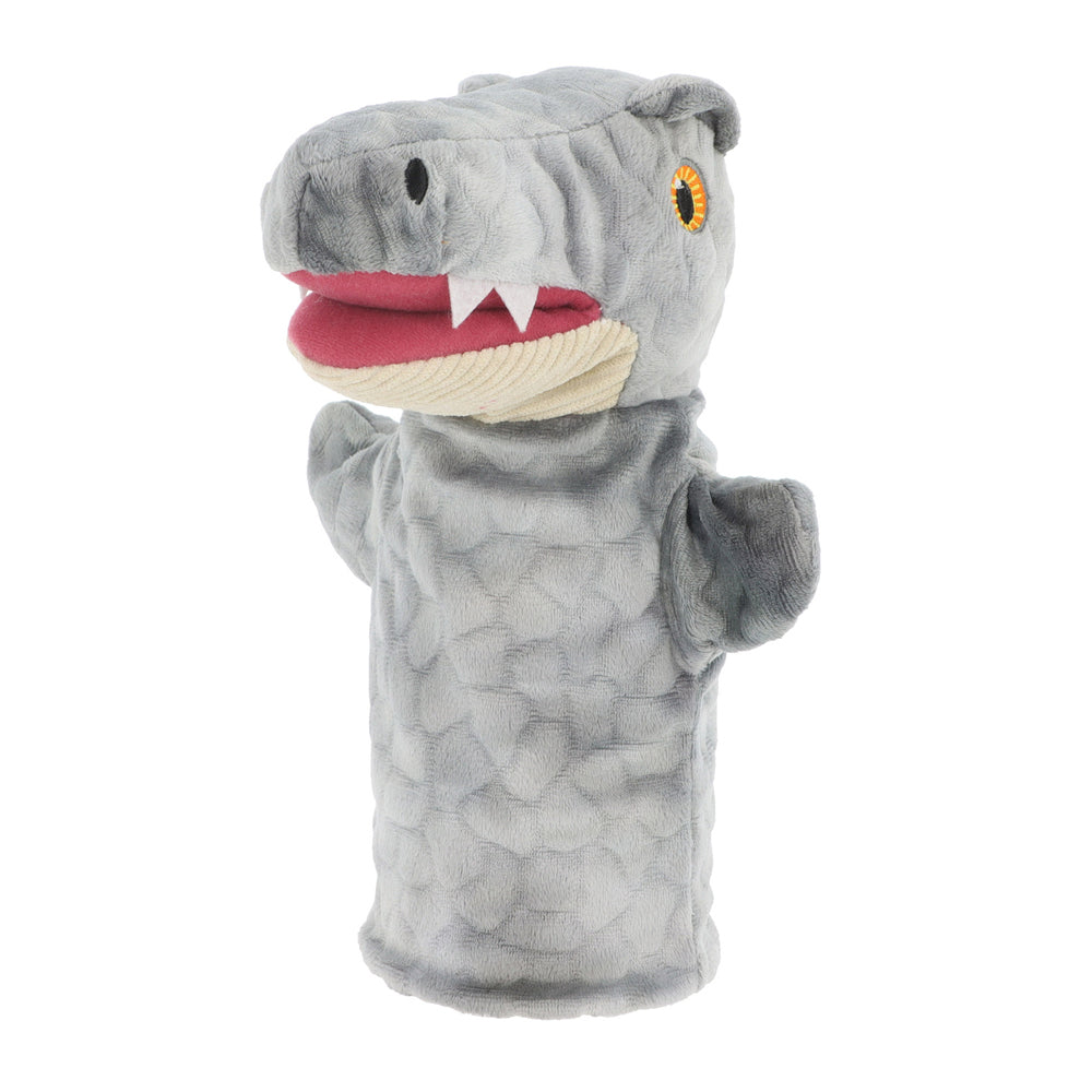 2PK Keeleco Raptor Puppet Soft Plush Kids Toy 27cm - Grey 3+