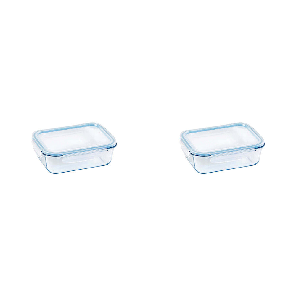 2PK Wiltshire Rectangular Glass Food Storage Container 1000ml