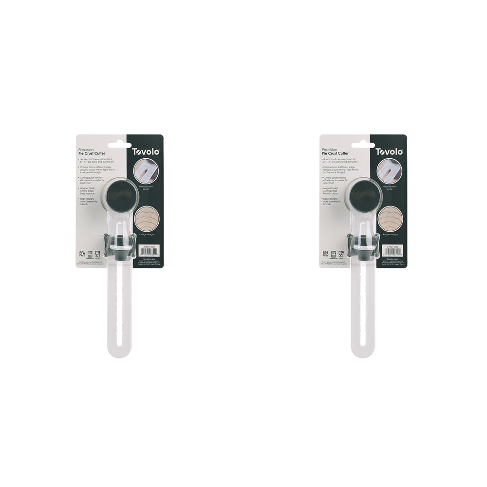 2PK Tovolo Precision Pie Crust Cutter/Slicer - Charcoal