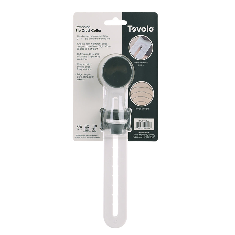 2PK Tovolo Precision Pie Crust Cutter/Slicer - Charcoal