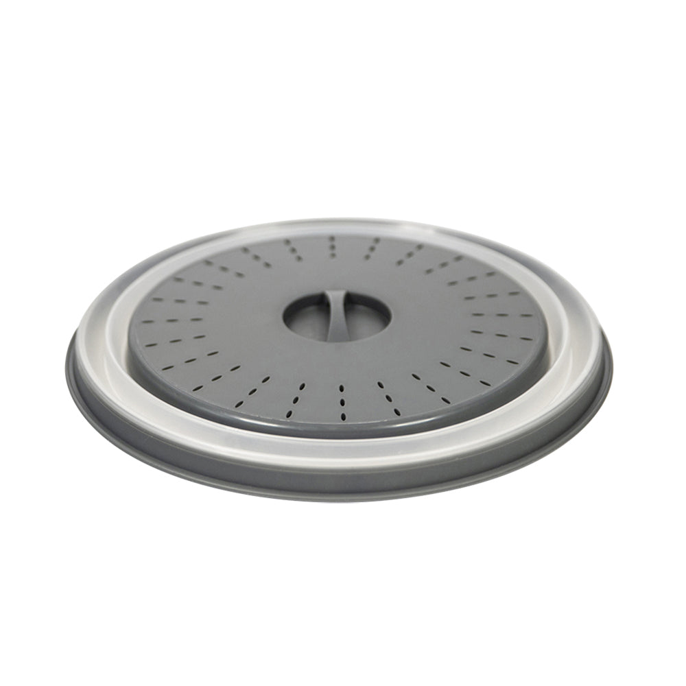 2PK Tovolo Microwave Collapsible Food Cover Round - Charcoal