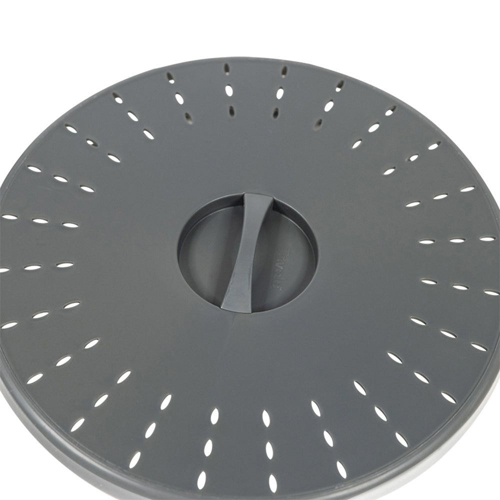 2PK Tovolo Microwave Collapsible Food Cover Round - Charcoal