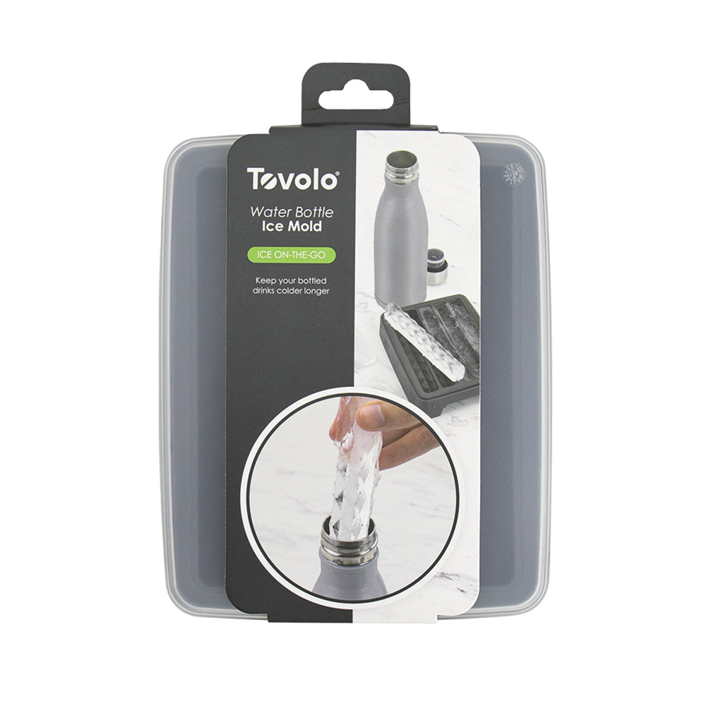 2PK Tovolo Silicone Water Bottle Ice Stick Mold Tray - Charcoal
