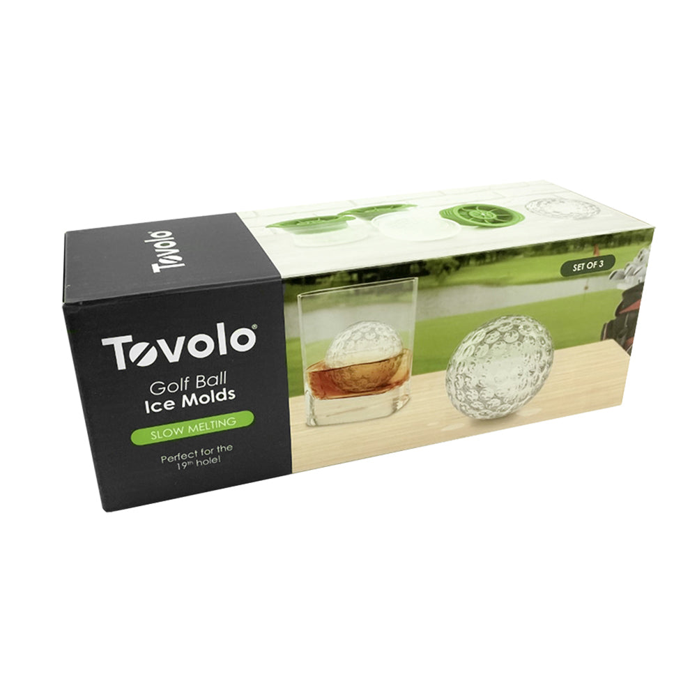 6pc Tovolo Golf Ball Ice Mould Set w/ Silicone Cap - Green