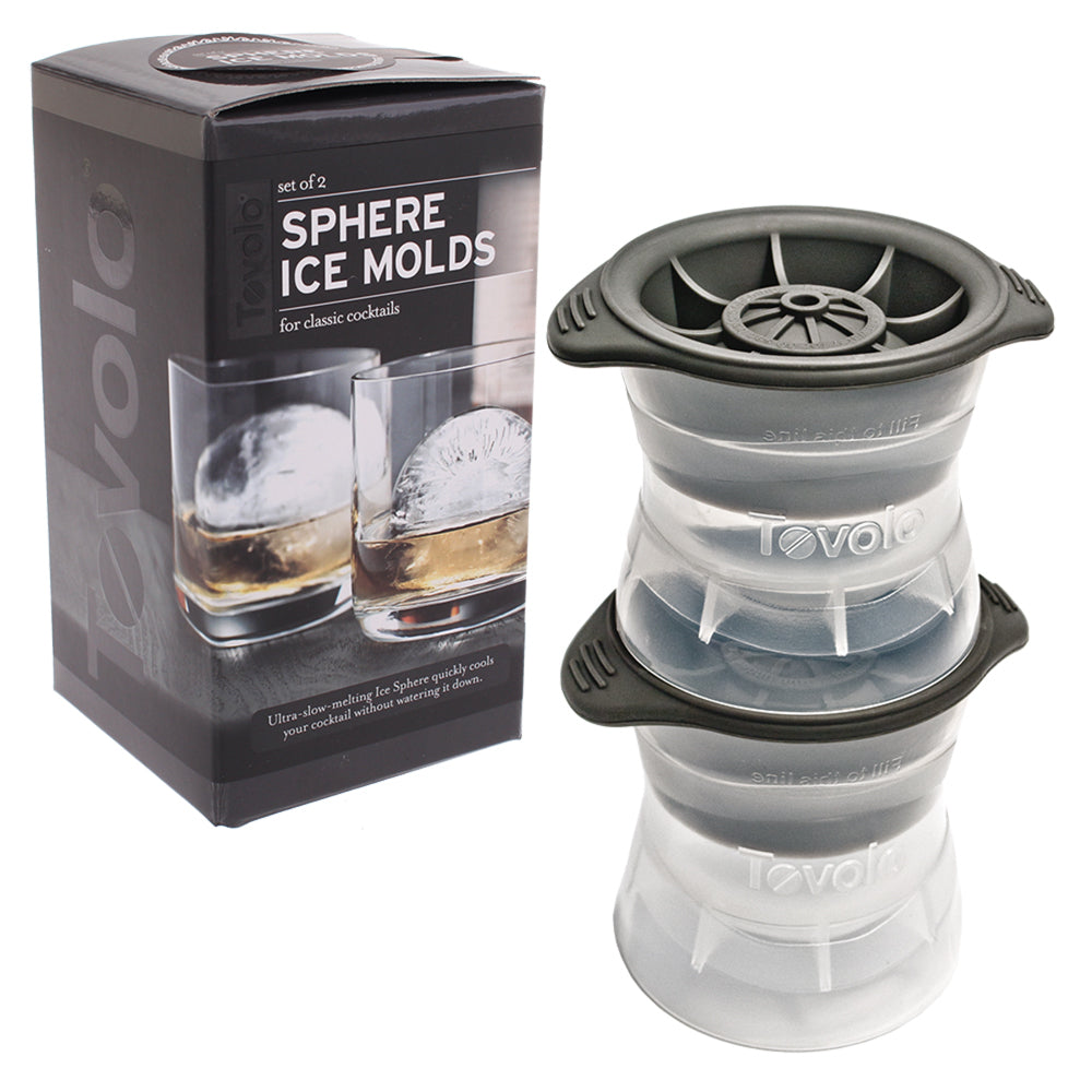 4pc Tovolo Sphere Ice Mould Set w/ Leak-Proof Silicone Cap