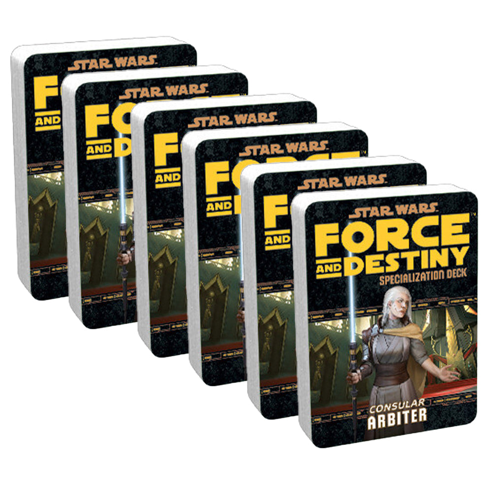 6PK Fantasy Flight Games Star Wars RPG Arbiter Specialization Deck