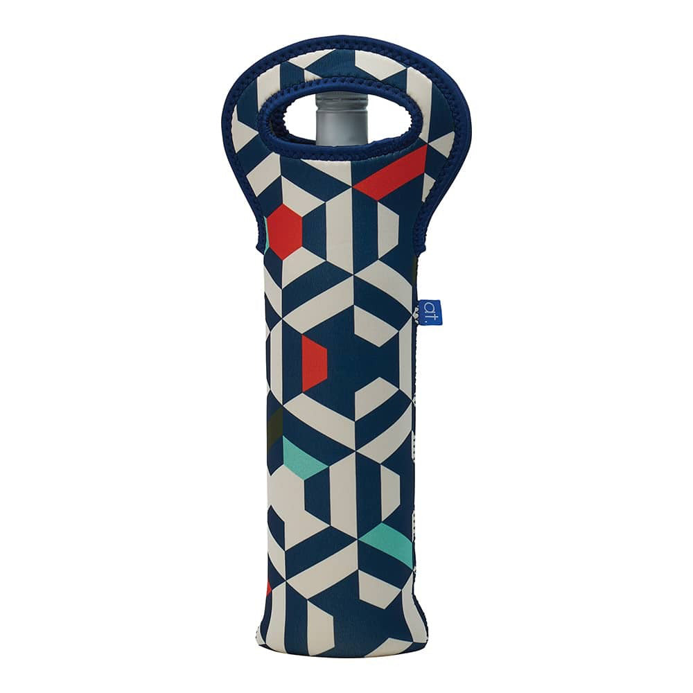2PK Annabel Trends Neoprene Single Bottle Bag 14x38cm - Geo