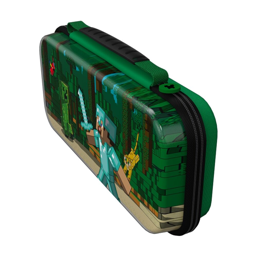 Turtle Beach Nintendo Switch Realmz Gaming Travel Case Minecraft Forest Battle