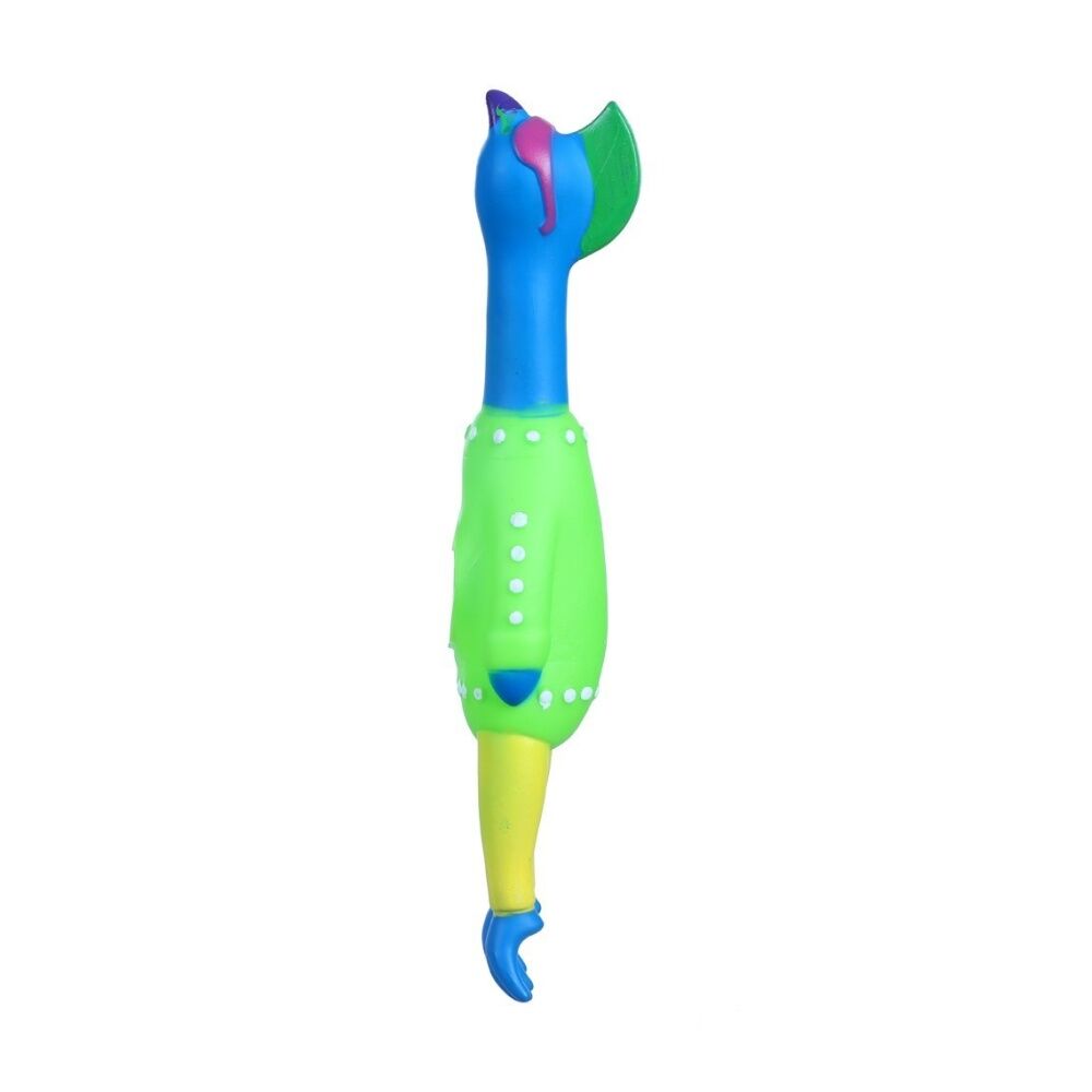 6PK Paws and Claws Vinyl Neon Squeaky Chicken 25x7x4cm Tough Rubber Assorted