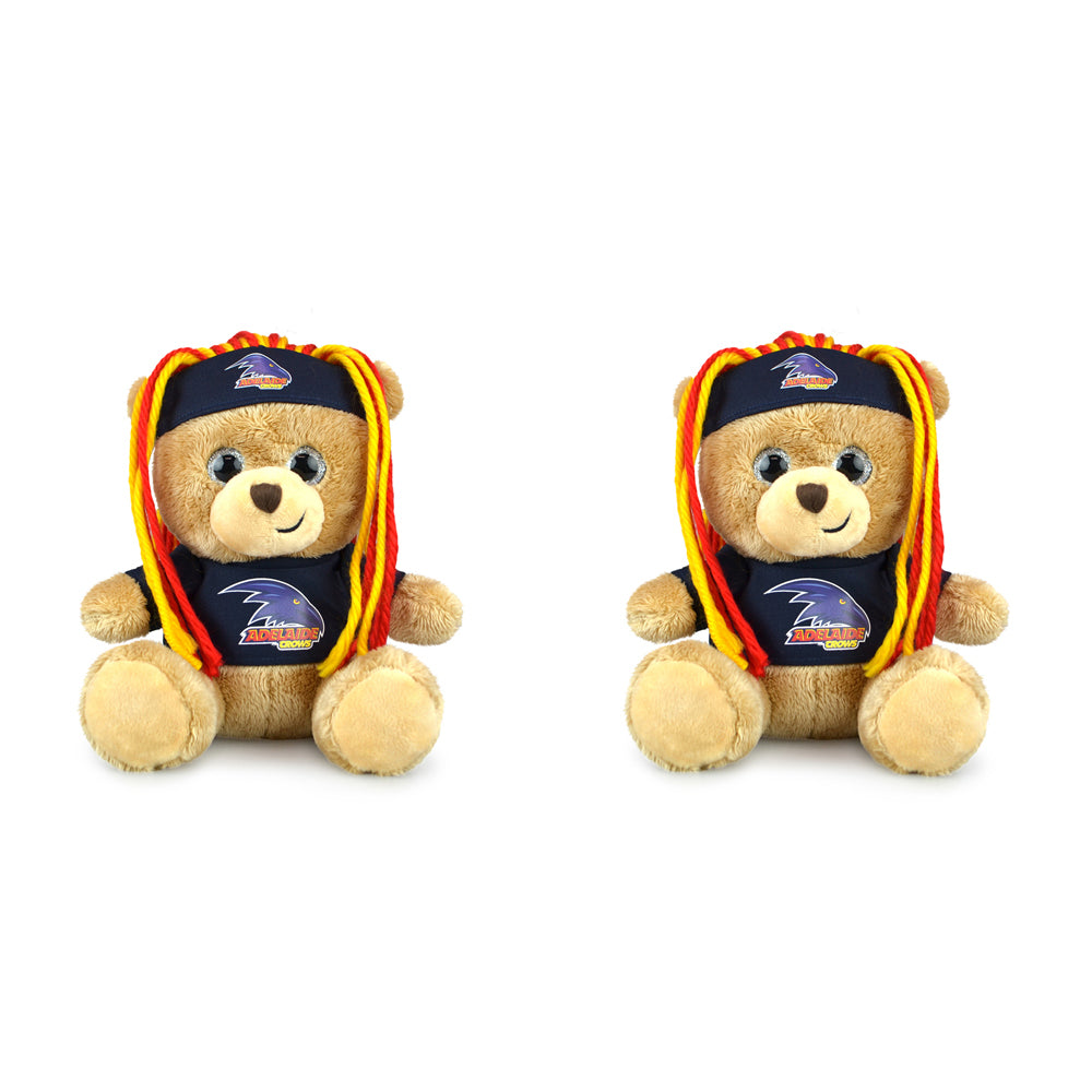 2PK AFL Sparkle Fanatic Adelaide Plush Toy 20cm - Navy