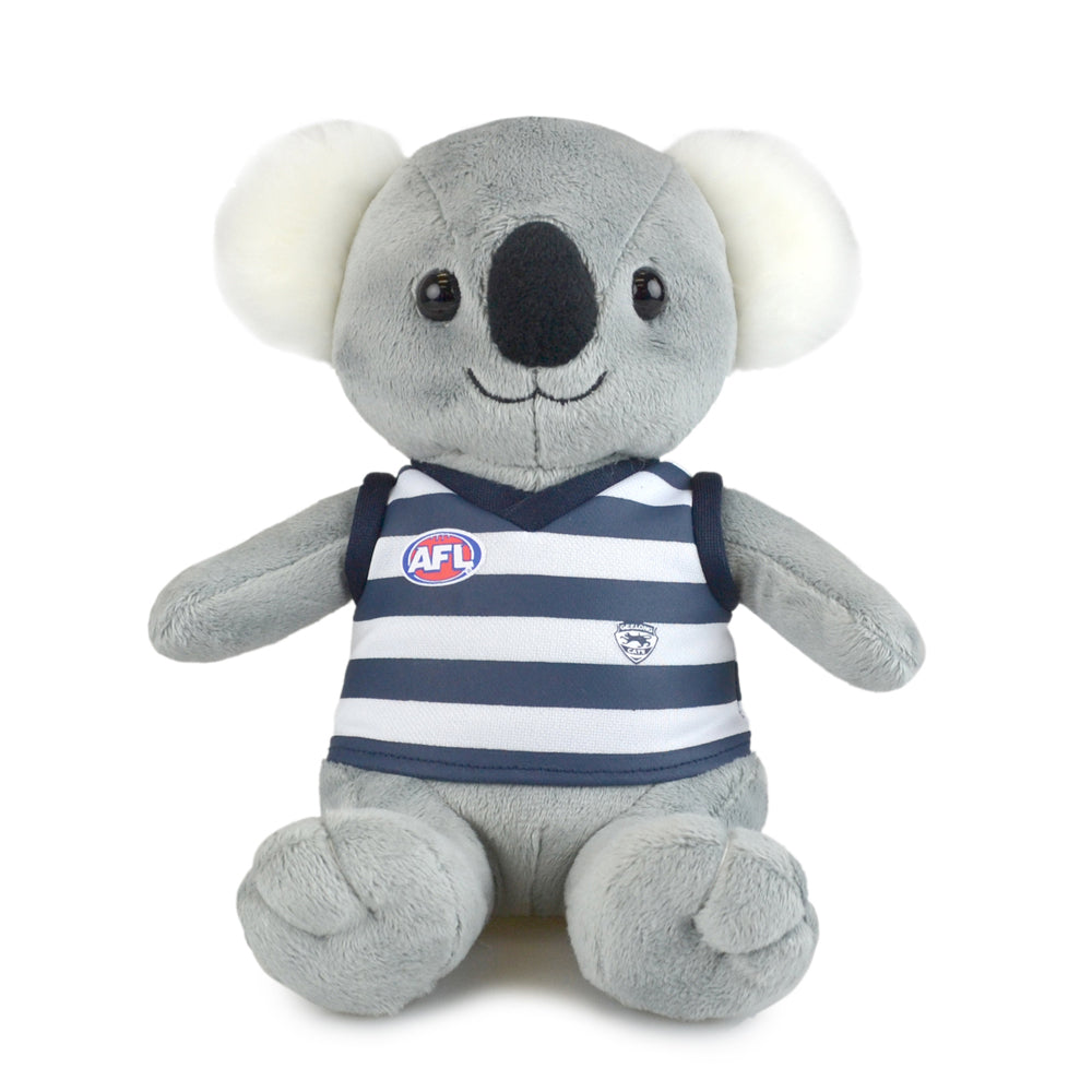 2PK AFL Koala Geelong Soft Animal Plush Toy 20cm - Grey