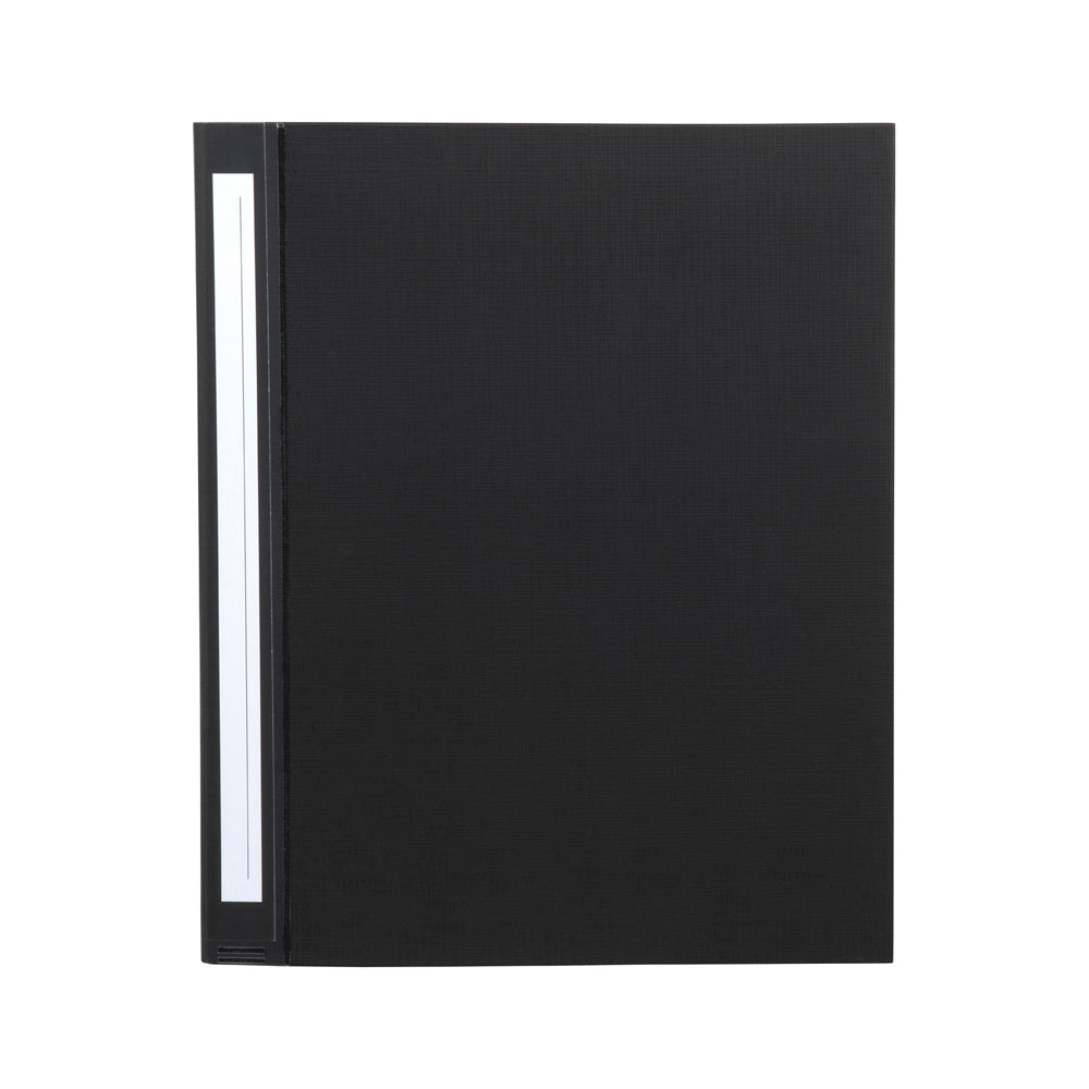 3PK Marbig Deluxe PE 4 D-Ring 25mm A4 Binder File Organiser - Black