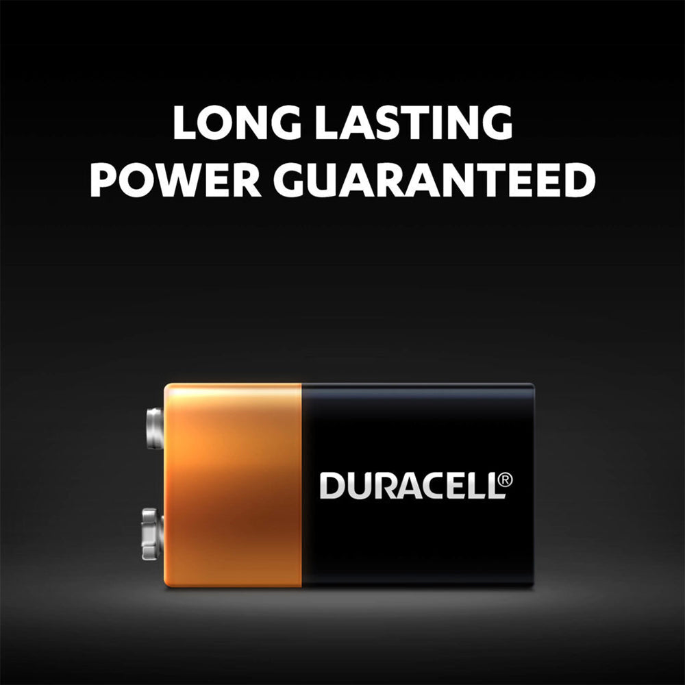 6x 2pc Duracell Coppertop 9V Alkaline Battery Pack Single Use