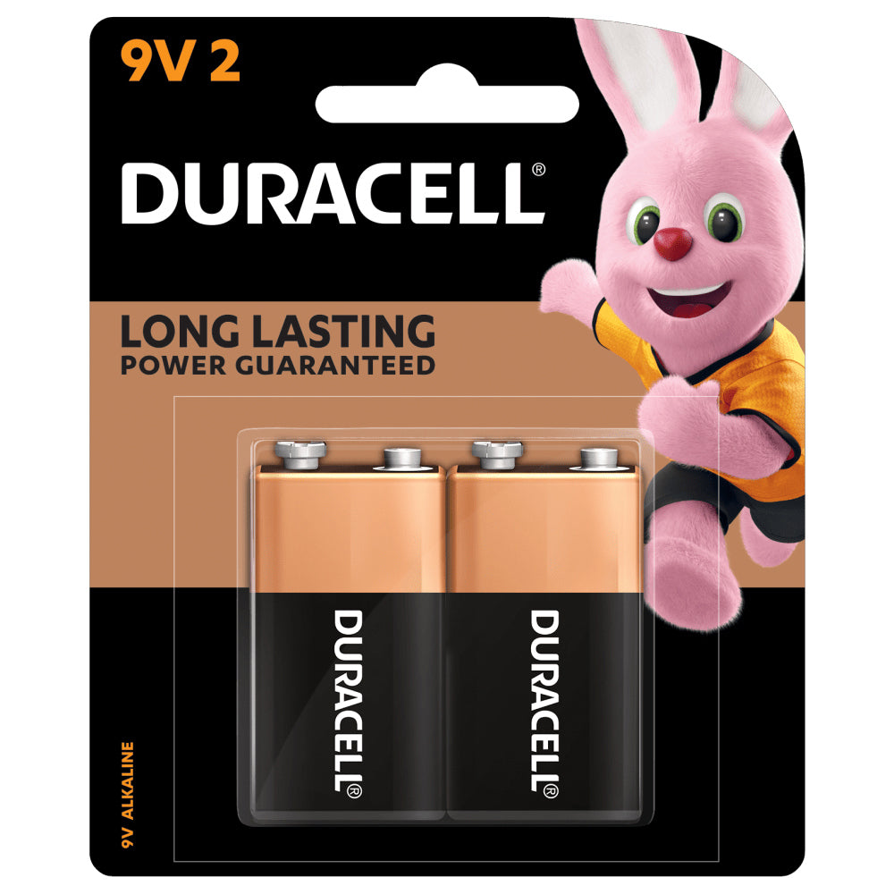 6x 2pc Duracell Coppertop 9V Alkaline Battery Pack Single Use