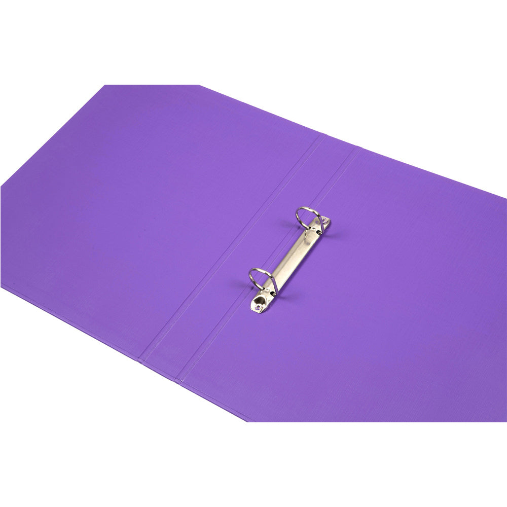 5PK Marbig PE/Linen 2 D-Ring 25mm A4 Binder - Assorted