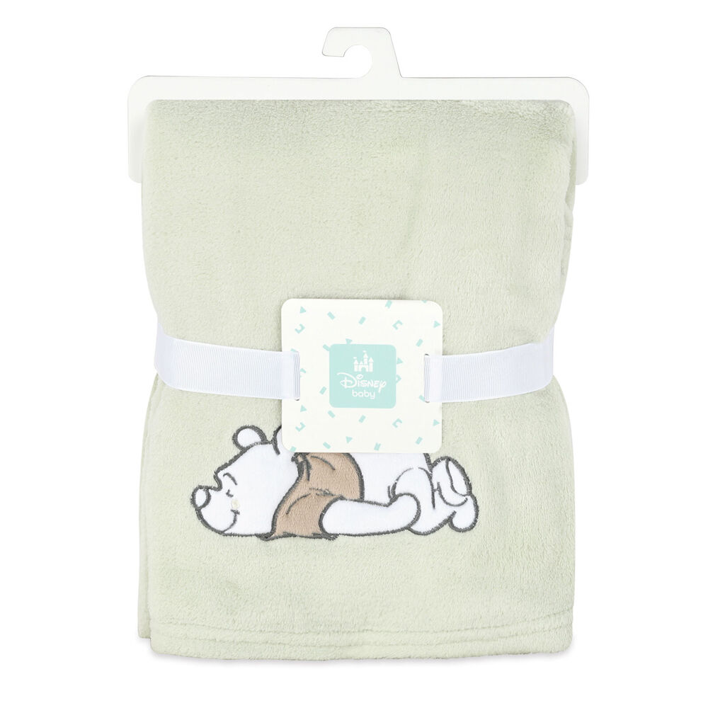 2PK Disney Pooh Baby/Kids Polyester Velour Applique Stroller Blanket 76x101cm