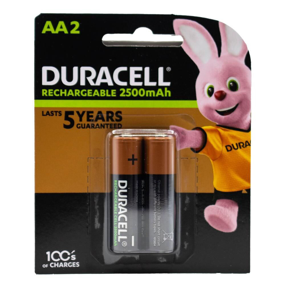 12x 2pc Duracell AA Size Alkaline Battery Pack 2500mAh Rechargeable Batteries
