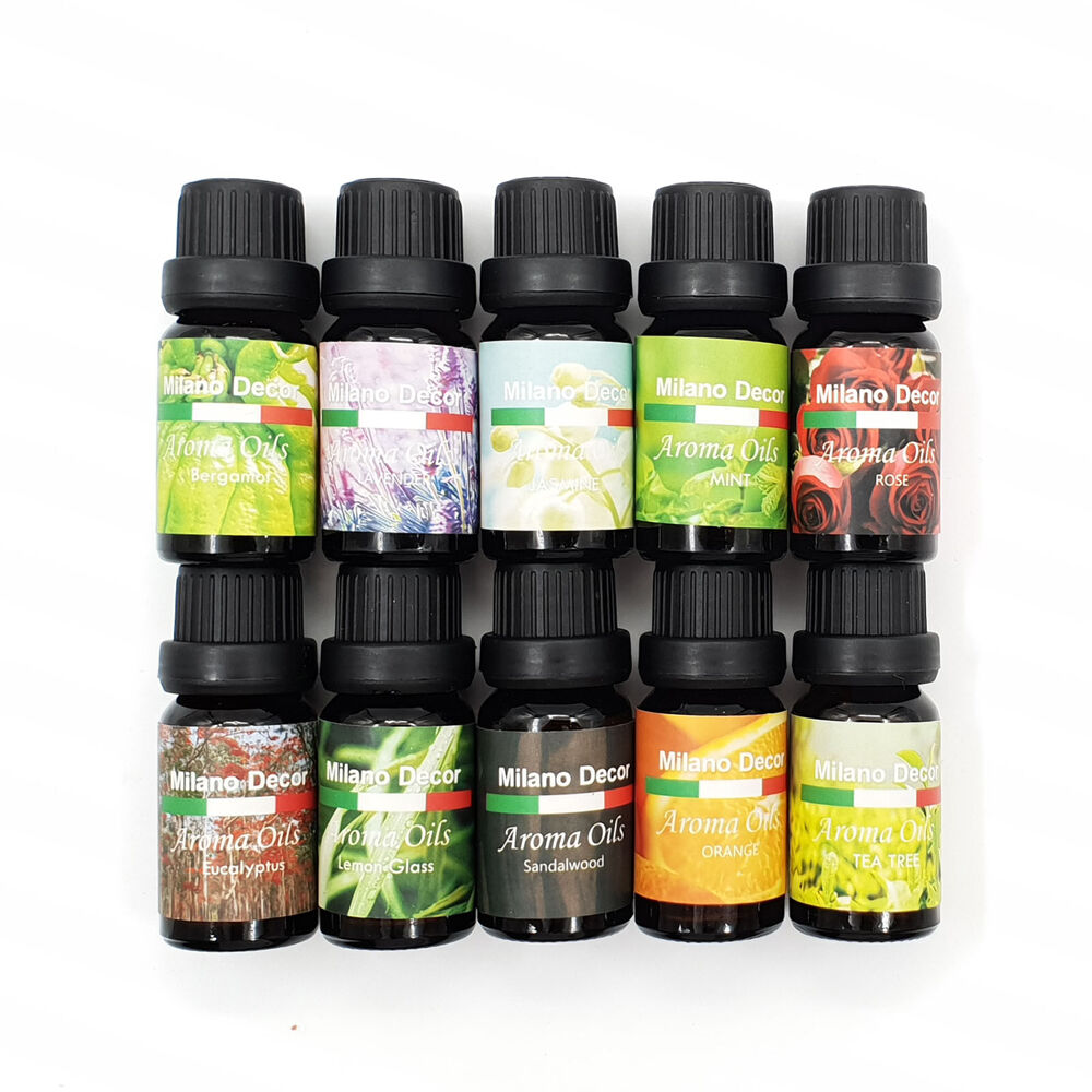 2x 10pc Milano Decor 10ml Aromatherapy Diffuser Scented Oil