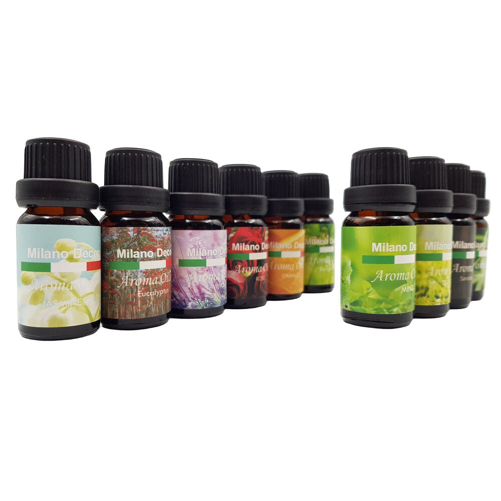 2x 10pc Milano Decor 10ml Aromatherapy Diffuser Scented Oil