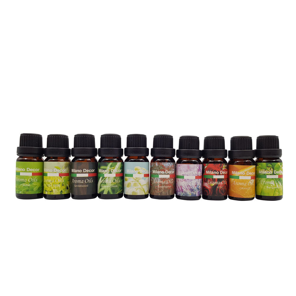 2x 10pc Milano Decor 10ml Aromatherapy Diffuser Scented Oil