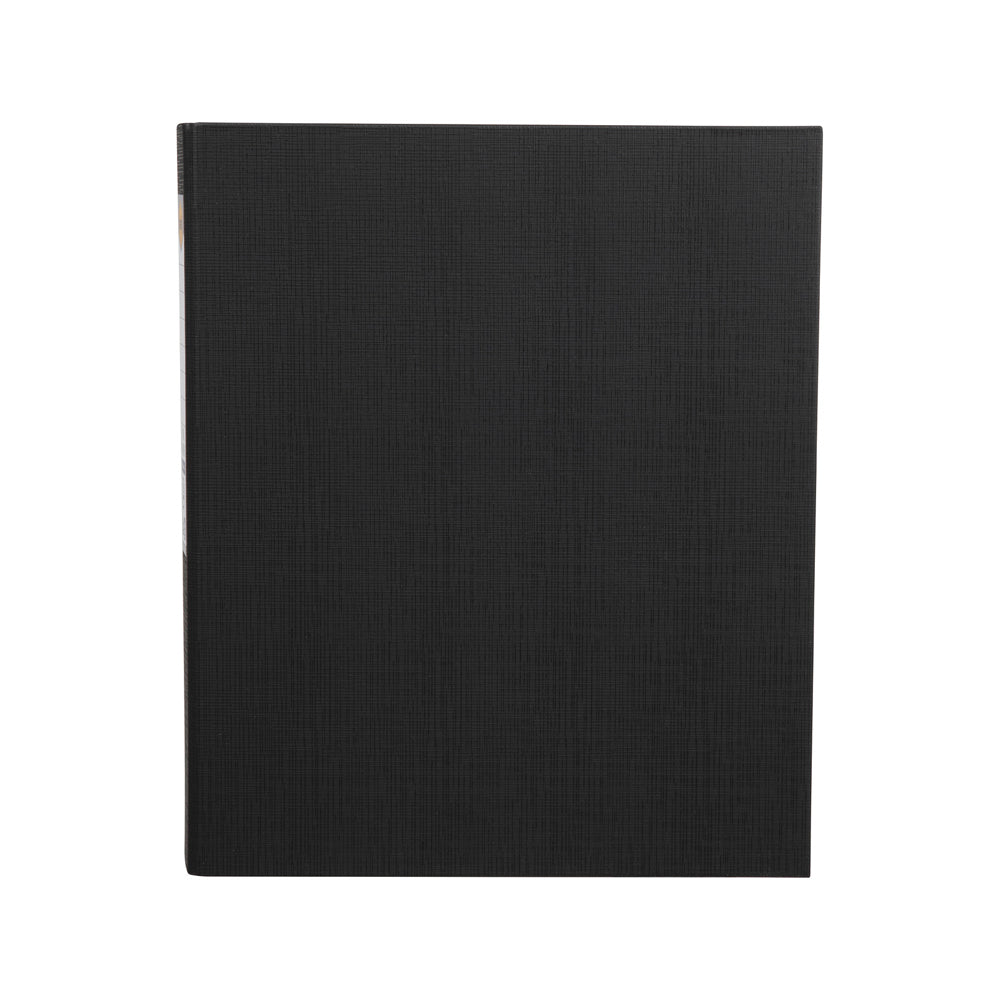 3PK Marbig PE/Linen 3 D-Ring 25mm A4 Binder File Organiser - Black