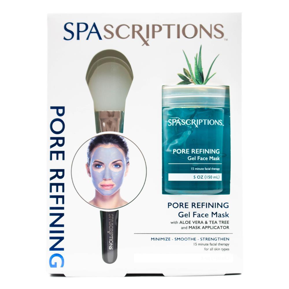 6PK Spascriptions 150ml Pore Refining Gel Face Mask w/ Aloe Vera & Tea Tree