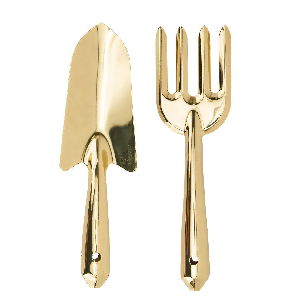 4pc Annabel Trends Garden Tool Trowel/Fork Set - Gold