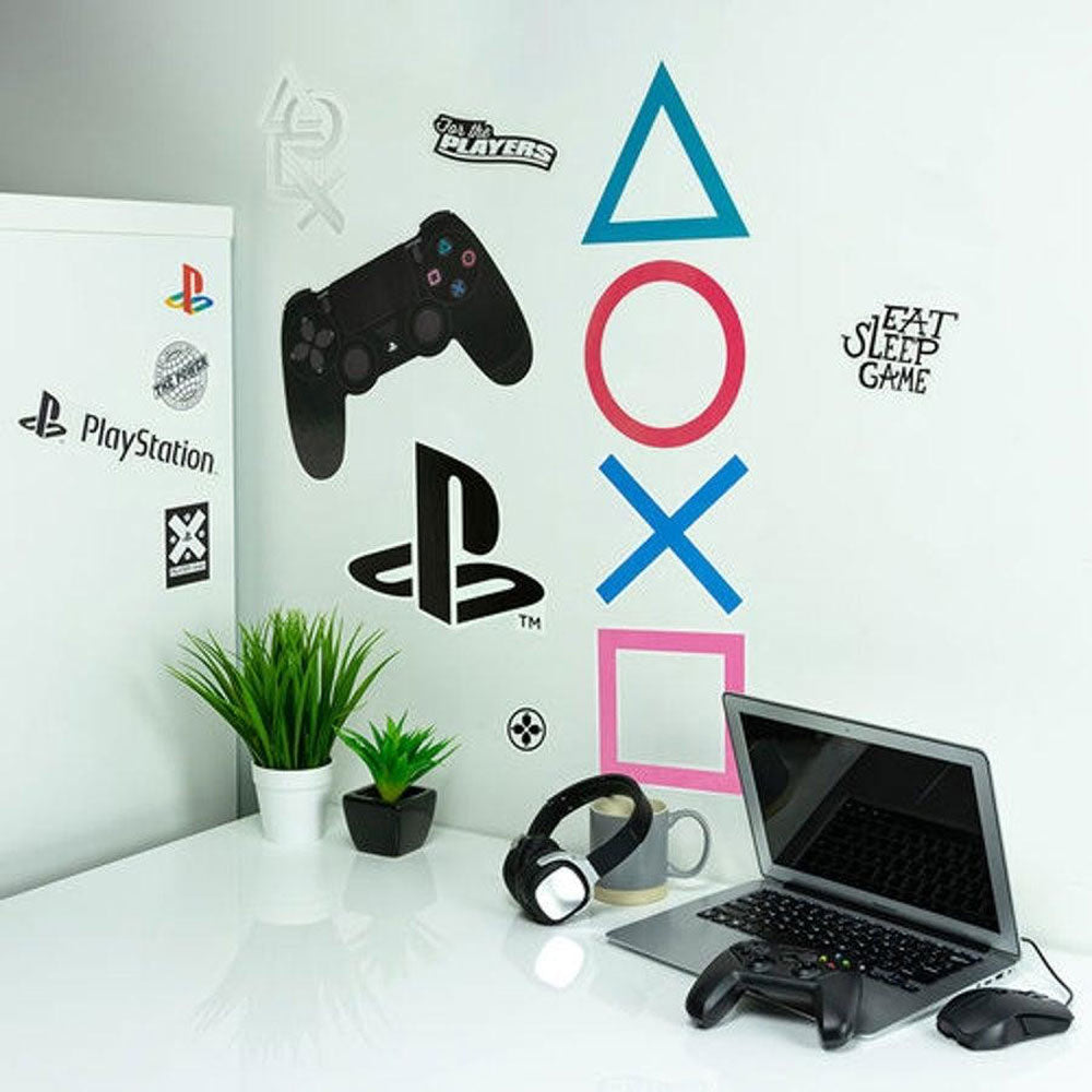 2PK Sony Playstation Wall Decals 4-Sheets Vinyl Stickers Set