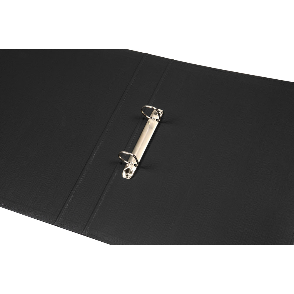 3PK Marbig Deluxe PE 2 D-Ring 25mm A4 Binder File Organiser - Black