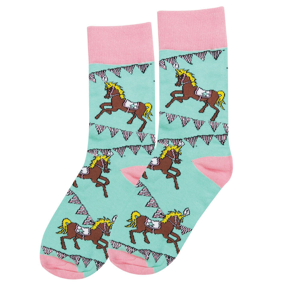 3PK Wicked Sista Cotton Stretchable Pony Socks One Size 6-10