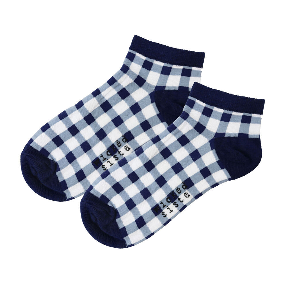 4PK Wicked Sista Cotton Gingham Women's Ankle Socks One Size 6-10