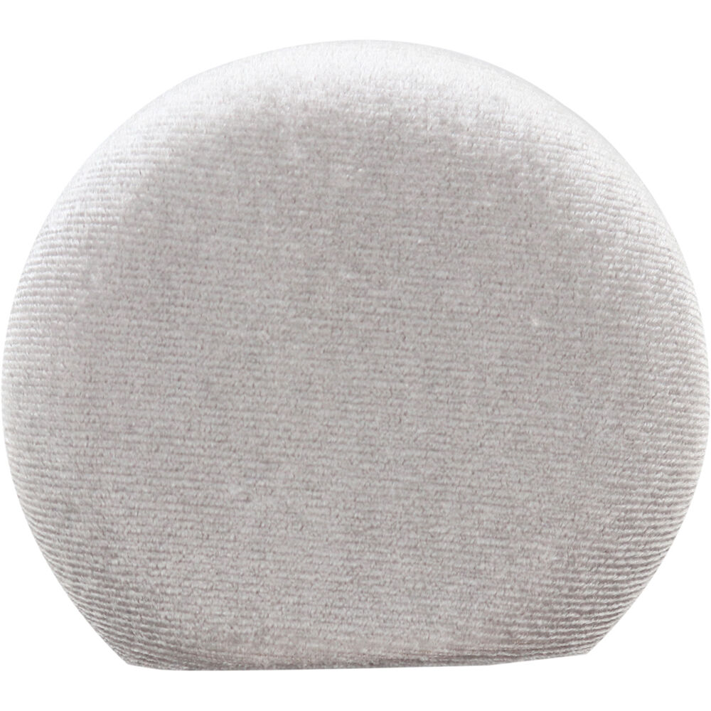 3PK Wicked Sista Velvet Polyester Small Jewellery Travel Case 8.7cm Pearl Grey