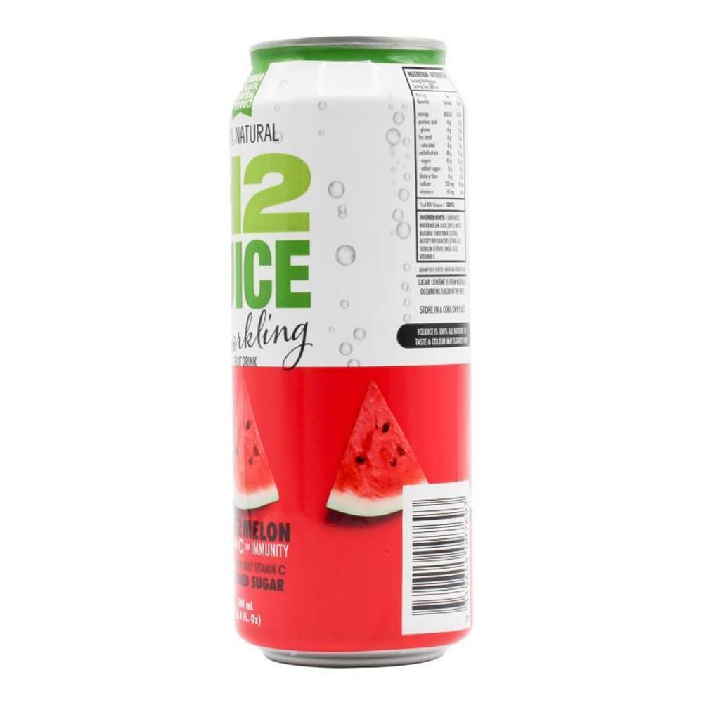 12PK H2 Juice 500ml Sparkling Natural Fruit Juice Drink - Watermelon