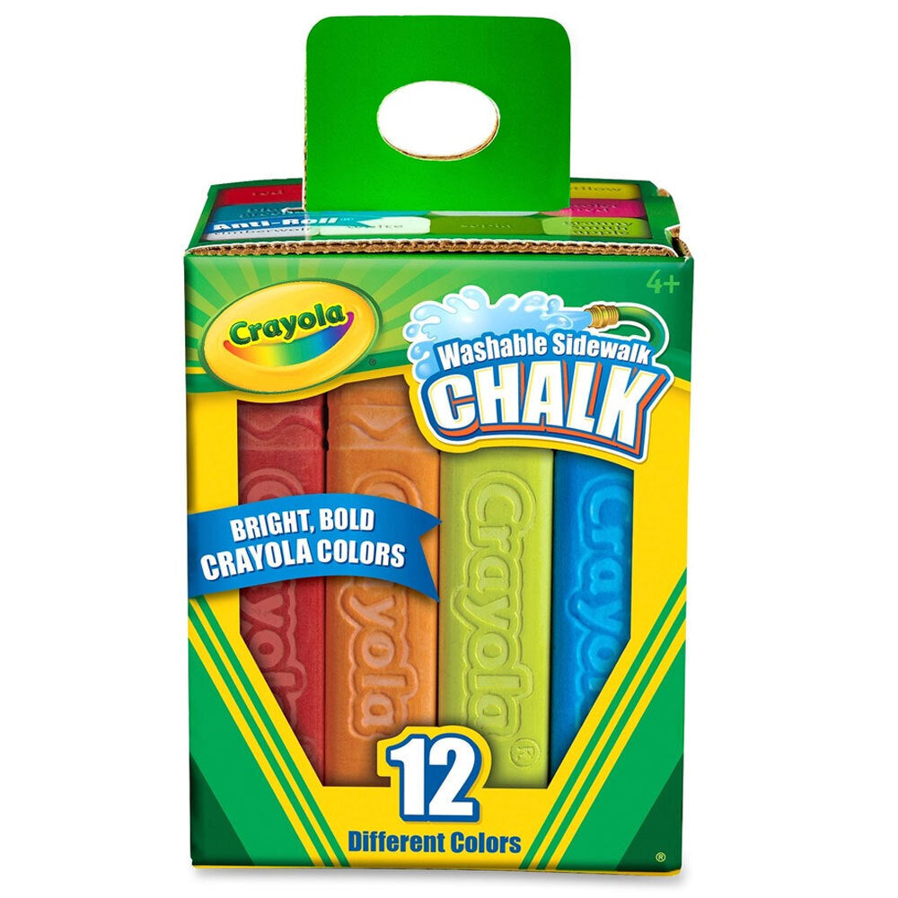 96pc Crayola Washable Coloured Sidewalk Chalk