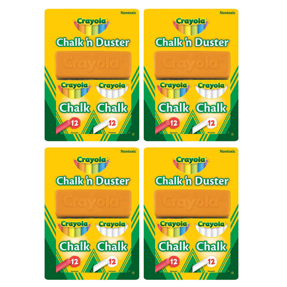 4PK Crayola Chalk N Duster