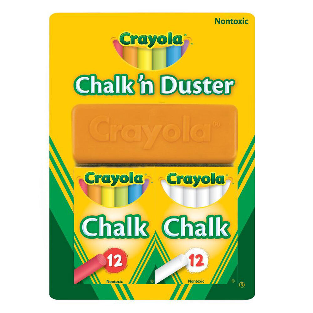 6PK Crayola Chalk N Duster