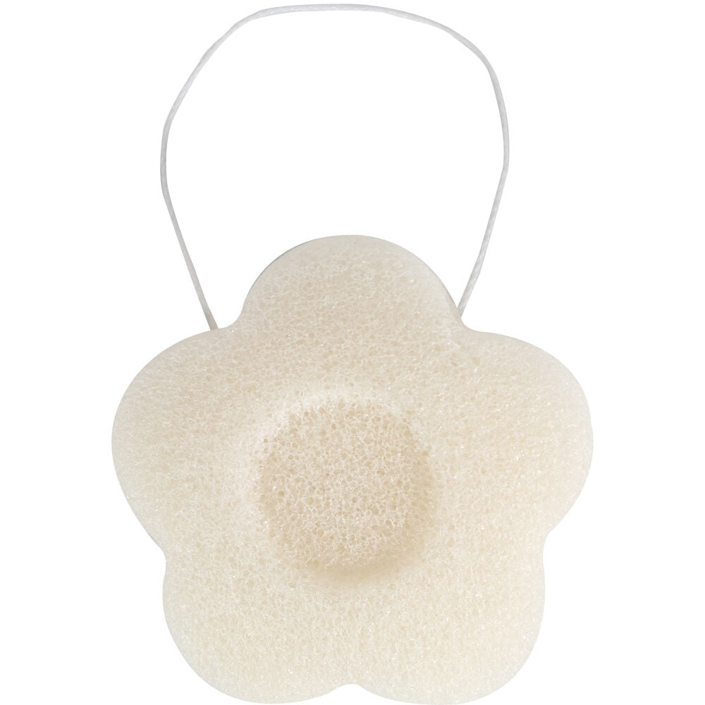 6PK Wicked Sista Konjac Flower Shaped Sponge 8.5x13cm - Natural