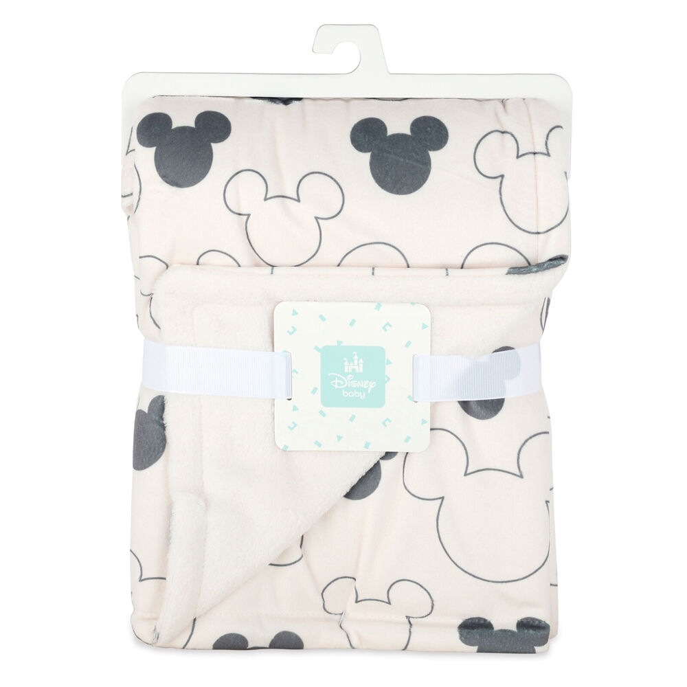 2PK Disney Mickey Baby/Kids Polyester Velour Stroller/Pram Blanket 76x101cm
