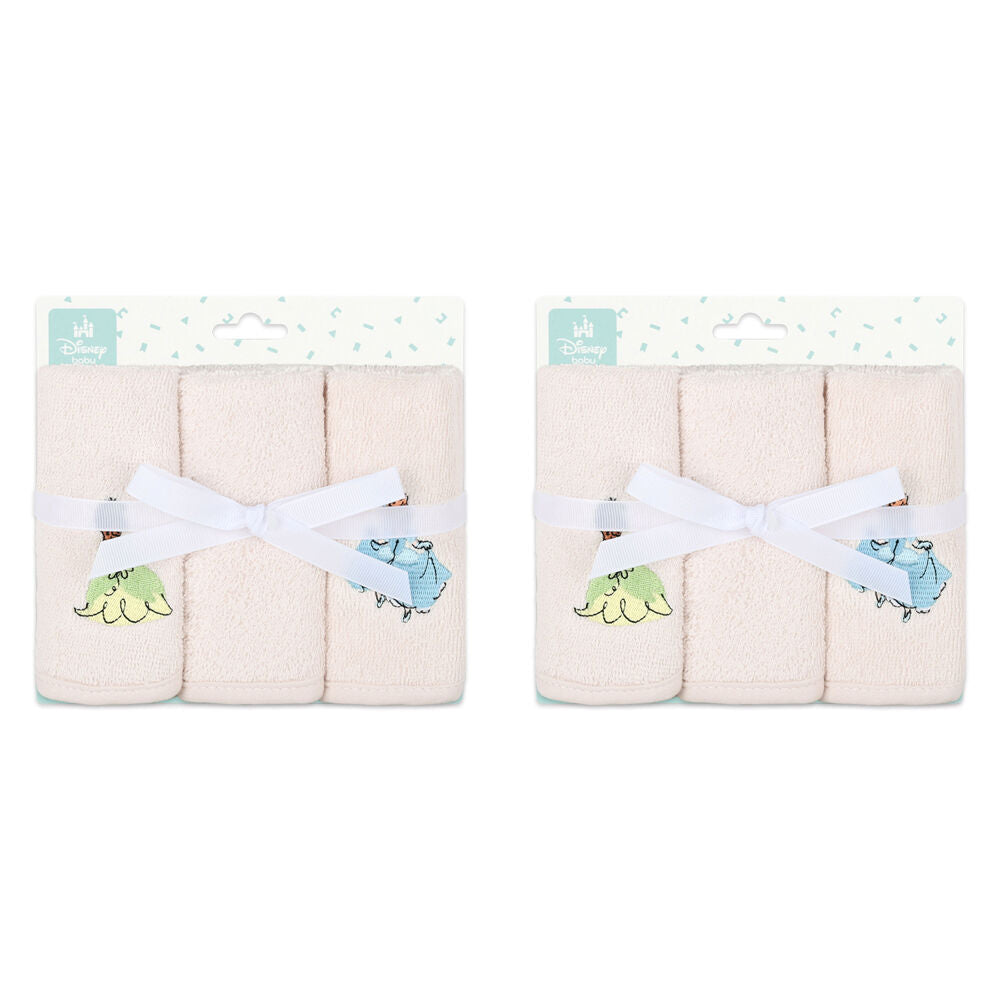 6pc Disney Princesses Baby/Kids Cotton Washers/Washcloth 25x25cm