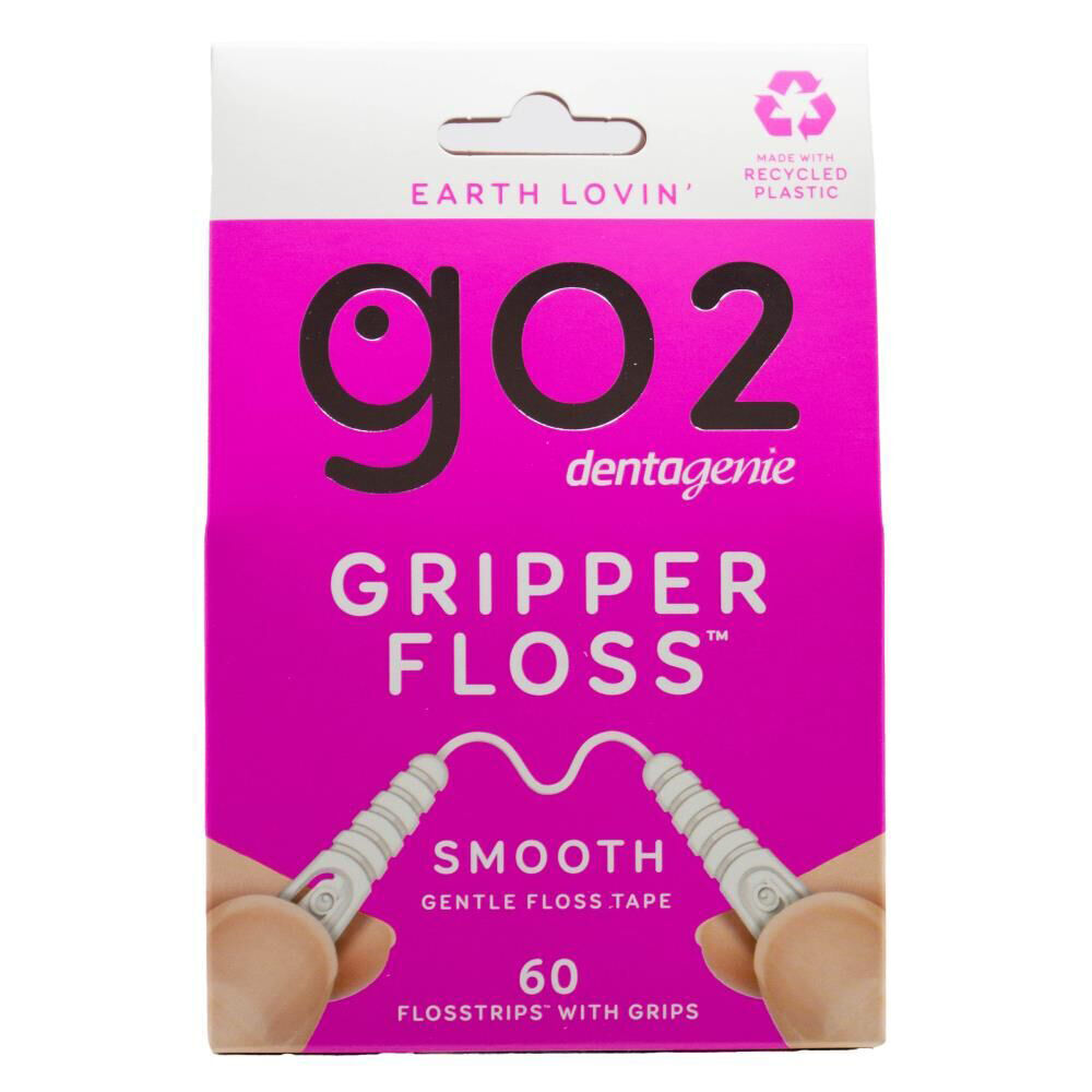 12x 60pc Go 2 Dentagenie Go2 Gripper Gentle Dental Floss Tape Teeth Cleaning Care